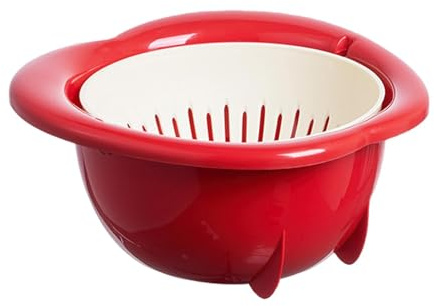 Colino per la Frutta da Cucina - Passino per Mescolare Multifunzionale Spesso,Scolante per Frutta e Verdura | Per Frutti Di Bosco Pasta Spaghetti Cucina Lattuga ed Alimenti