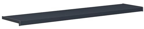 davanzale per finestra in PVC, antracite, 160 cm, venature del legno | Resistente all'umidità, facile da pulire, facile da montare, per interni ed esterni