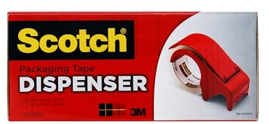 Scotch Packaging Tape Hand Dispenser (DP300-RD)