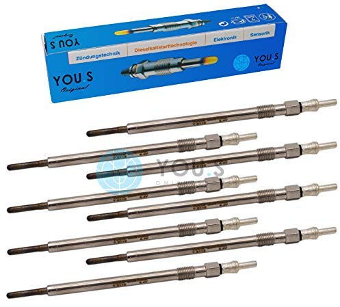 8 Stück YOU.S Original Glühkerzen Länge: 148,5 mm Spannung: 4.4 V - A0011595001