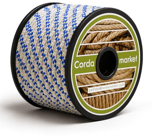 CORDAMARKET 8 mm drize-rep, vuxna unisex, vit, 50 mts