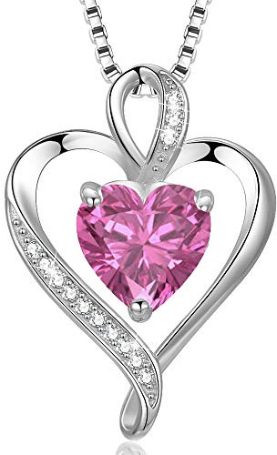 LAVUMO Halskette Damen Silber Herzkette Herzanhänger Schmuck Geschenke | Echt Silber 925 Messing Kette Geschenke für Frauen Freundin zum Geburtstag Jahrestag Hochzeitstag Valentinstag Weihnachten