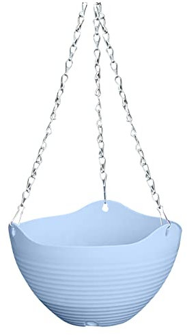 Wzxhew # Bunte hängende Kunststoff-Blumentöpfe Garten Hängetöpfe für Pflanzen, kleine Größe 21 x 13 cm (C, B)