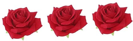 ABOOFAN 3stücke Künstliche Große Rosenhaarspange Für Damen Vielseitige Brosche Und Haarklammer in Rot Für Hochzeiten Partys Und Besondere Anlässe Bequem Und Stilvoll