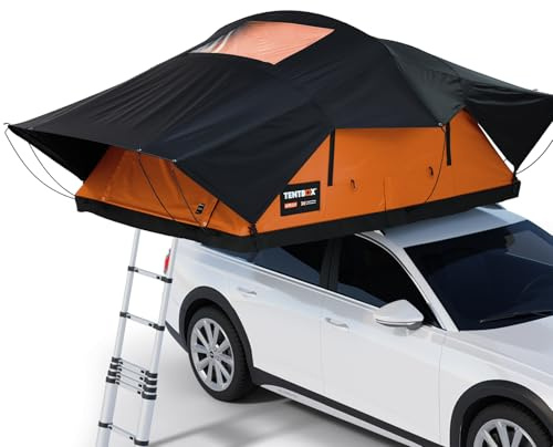 TentBox Lite - Tienda de Techo para Automóvil - por 4 Personas - TentBox Tienda de Techo, Acampada en Coche Todo el Año - SE Ajusta A LA MAYORÍA DE LOS AUTOMÓVILES - Montaje en 30 Segundos