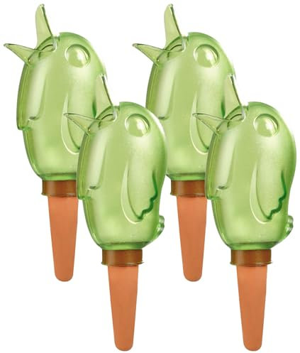 Scheurich 510439 Pflanzen-Accessoire Bördy S,Green Ø 10 cm,Höhe 15 cm, aus Kunststoff (Packung mit 4)