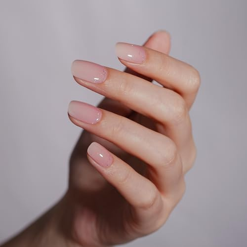 DANNI & TONI uv Gel Nagelfolien (In the Mood for Love) Rosa Weiß Pailletten Abstufung Nägel zum aufkleben Aufkleber Nagelsticker Nageldesign Nagelfolie Selbstklebend Wraps 28 Aufkleber