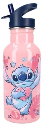 My sweety pop - Gourde Stitch Fille 22 cm Acier Inoxydable | Idéal pour l'école, la maternelle et le primaire, avec 500 ml et anti-fuite : une idée cadeau parfaite.