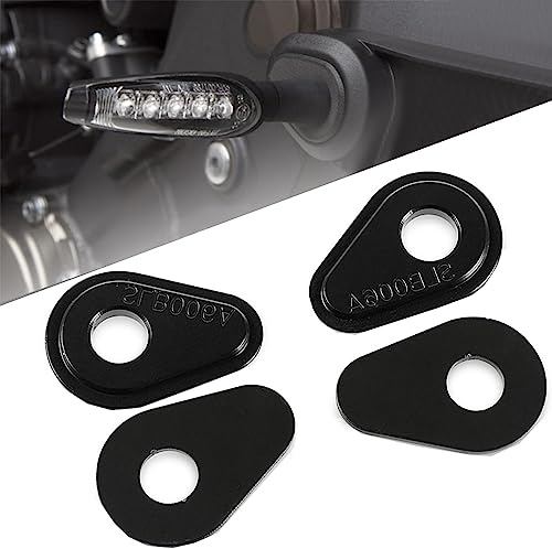 4pcs Motorrad Blinker Adapter für Universal Moto MT07 MT09 Tenere 700 | MT-10 Tenere 700 | YZF-R1 R3 R6 R7 | Tracer 900 | XSR700 XSR900 | Schwarz
