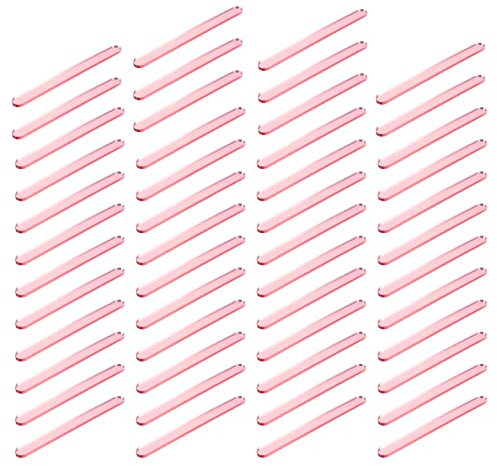 MAGICLULU 50 Stück Eisstange selber machen am Stiel Bastelstöcke aus Holz Stick für Schönheitsschaufel Eisstock kuchen DIY-Versorgung selbstgemachte Stöcke Acryl Materialien Kind