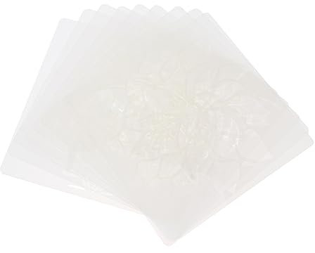 NUOBESTY 9 Blätter Vorlage für Blumenmalerei Vorlage für Blumenschablonen Schablonen für Kinder Malschablonen hohle Zeichnungsvorlage Malvorlagen Erwachsener Steinmalerei das Haustier Weiß