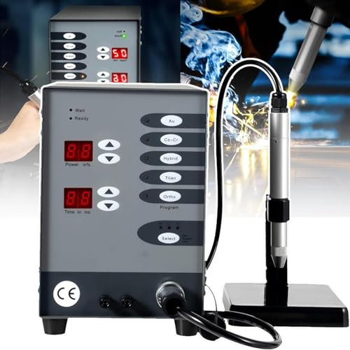 Soflightmok Permanent Jewelry Welder - 100a Spot Welder For Jewelry, Automatic Jewelry Spot Welder,Welding Machine Jewelry For Diy Jewelry Repair Gold And Hardware Workpiece Welding Jewelry,Grey
