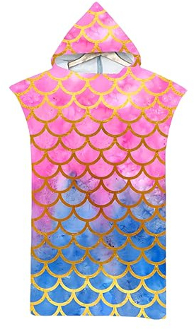 Proumhang Vuxen Strandhandduk Med Handduksbyte Handduk Mantel Handduk Poncho Filt för Strandsurfing Badbad Våtdräkt Byte 75cm x 110cm Läge 4