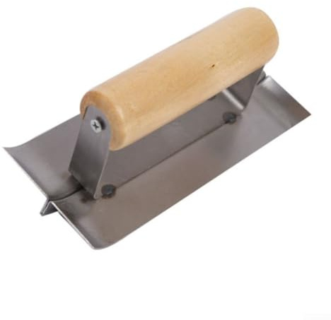 Truelle d'angle intérieure et extérieure, truelle d'angle à 90 degrés en acier inoxydable, outils de coupe et de plâtrage, bord semi-arrondi (type B)