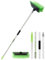 Cepillo Lavado Coche de 2 En 1 con Escobilla Goma PBT Cepillo 60 151 cm con Mango Largo Ajustable para Interior Exterior Camión Automóvil RV Barco Cubierta Casa Revestimiento Limpieza Barrido Nieve