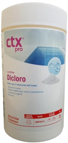CTX 200 DICLORO GRANULARE 56% CLORSHOCK KG 1 (CLORO PER PISCINA) - DISINFETTANTE