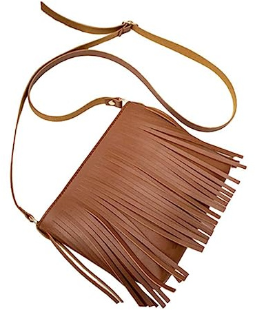 VALICLUD Frauentasche Tasche Damen Umhängetasche Handytasche Fransentasche Tasche Mit Quaste Hängende Tasche Schultertasche Black