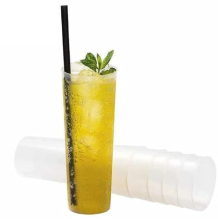 Prieto Larrey - Pack Vasos plástico duro de tubo reutilizables 300ml - Vasos cubata Plastico Ecologicos y Reciclables - Ideal para Fiestas y Eventos - Sin BPA (300cc, 500, unidad)
