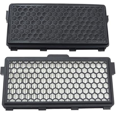 Nabatee SF-HA50 HEPA AirClean Filter Compatible with Miele Compact C1 C2 C3, S4000-S8000 Series – Active Charcoal Cassette Filter Replacement for Vacuum Cleaner – Remove Dust & Odors