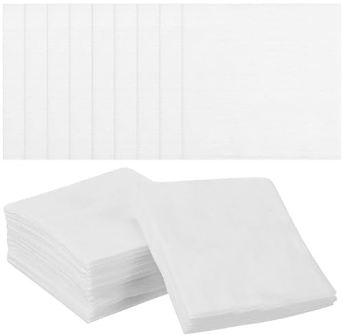 MAGICLULU 100 Stück Vlies-Mullpads Mehrzweck-Wattepads Make-Up Gesichtsreinigungstuch Weich 10 2 X 10 2 Cm Zur Gesichtsreinigung Hautpflege Nagellackentferner