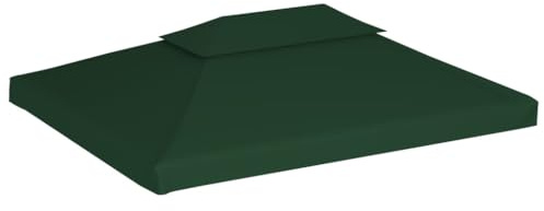 Sostituzione Copertura per Gazebo, Copertura Superiore per Tendone Da Festa, Telo di Ricambio per Gazebo 310g/m² Verde 3x4m Per Giardino Portico Anteriore Giardino Patio