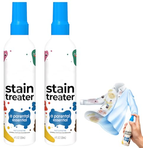 VRYNDH 2 Pezzi miss mouth's messy eater stain treater spray,Spray antimacchia, smacchiatore bucato,rimuove efficacemente macchie di cibo, grasso e caffè da vestiti 120 ml