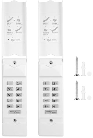 Kueohse 2 Teclados para Abrepuertas de Garaje Lineales. MDTK, Compatible con para Abrepuertas de Garaje Lineales.