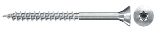 fischer Spanplattenschraube FSPII 6,0 x 140 Senkkopf blauverzinkt Teilgewinde Innenstern TX