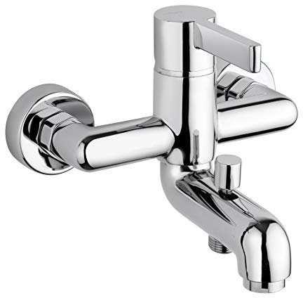 Paini - Sofia 105 Rubinetto Miscelatore Bagno Monocomando per Vasca con Doccetta 5 getti, supporto doccia snodato ABS e Flessibile Starflex 150 cm, finiture Cromate e brillanti