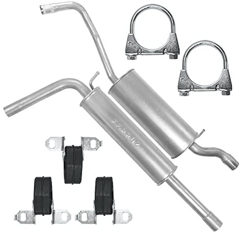 Adamot Auspuffanlage Schalldämpferset Auspuff für VW Polo V 6R 6C 1.4i