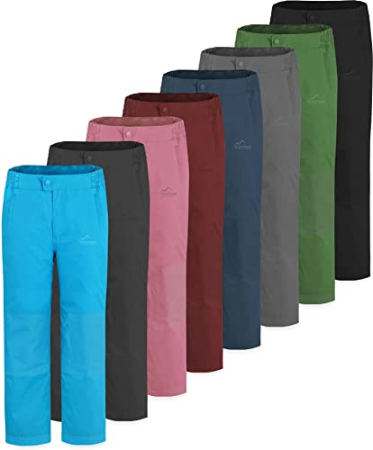 normani Kinder Winterhose wasserdichte Skihose gefütterte Thermohose Schneehose mit Seitentaschen für Junge und Mädchen - Wassersäule 8500 mm Navy 146-152