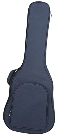 Oshhni Tragbare Gitarrentasche Staubschutz Dicke Polsterung Wasserdicht Langlebig High Density 42 Zoll Oxford Gitarrenkoffer Rucksack für Akustikgitarre, Blau