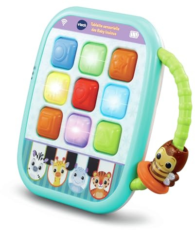 VTech – Tablette Sensorielle des Baby Loulous, Tablette Bébé, Jouet Éveil – 6/36 Mois – Version FR
