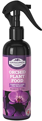 Growlands Orchid Plant Food - Orchid Mist Spray - 300ml Bottle - Ready to Use Orchid Fertiliser Mist Spray - Premium Orchid Fertilizer Suitable for All Orchid Plants
