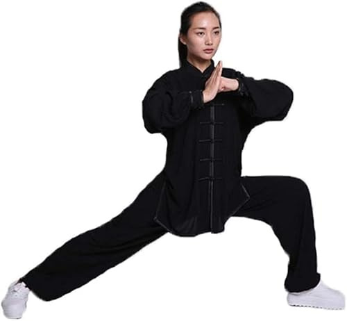 Tenue de Tai Chi Uniforme d'arts Martiaux Kung Fu Tai Chi Vêtements Femmes, hommes Tai Chi Uniforme Tai Chi Exercice Taekwondo Tai Chi Costume Chinois Kung Fu Vêtements Coton/Lin Wing Chun Zen Méditat