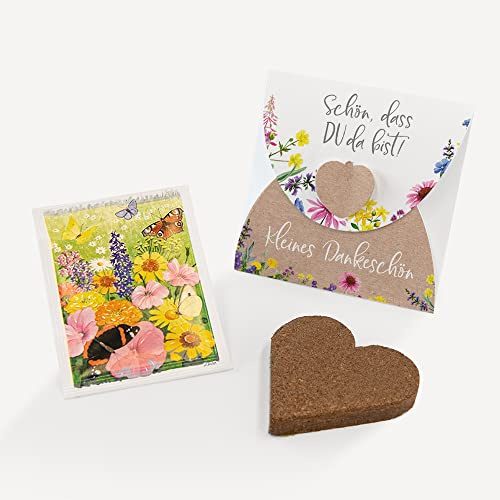 10 x Gastgeschenk Blumensamen Anzuchset zur Hochzeit, Taufe, Jugendweihe, Geburtstag, Firmenfeier (Wildblumen)
