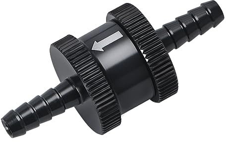 SHYISY Clapet Anti-Retour 6 Taille 4 MM/6 MM/8 MM/10 MM/12 MM/16 MM clapet Anti-Retour de Carburant à Sens Unique en Alliage d'aluminium Essence Diesel PQY-FCV (Color : 4mm Black, Size : 1pc)