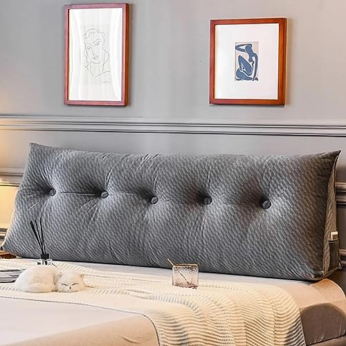 Almohada de cuña – Almohadas de lectura gemelas para cabecero – para sentarse en la cama para adultos, respaldo triangular para reposar cama, cuñas para dormir para estudiar apoyo de espalda en el