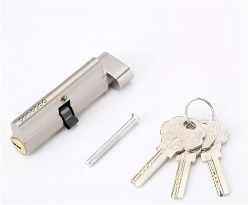 Serratura a cilindro europeo, cilindro della serratura Nucleo del cilindro della serratura della porta in legno for interni con 3 chiavi Altezza 29 mm Lunghezza 70 mm Lega di zinco Un lato aperto Serr