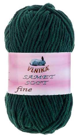100g Strickgarn Samet Soft Fine Chenille-Strickgarn Samtwolle Strickwolle flauschige Farbwahl