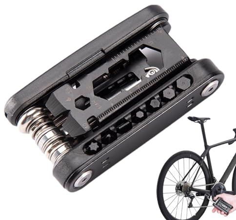 Kit de herramientas de reparación de bicicletas, multiherramienta para bicicletas,Herramienta para cadena de bicicleta | Herramienta de mantenimiento, llave para bicicletas, multiherramienta para bici
