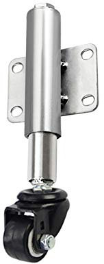 SZITW Lenkrollen, Spgate-Räder, Hochleistungs-Drehgelenk mit Stoßdämpfer, 40-mm-Lenkrollen, geräuscharmes Rad, Tischwagen für Möbel, höhenverstellbar 60 mm, Tragkraft 50 kg/Polyurethan/Universal