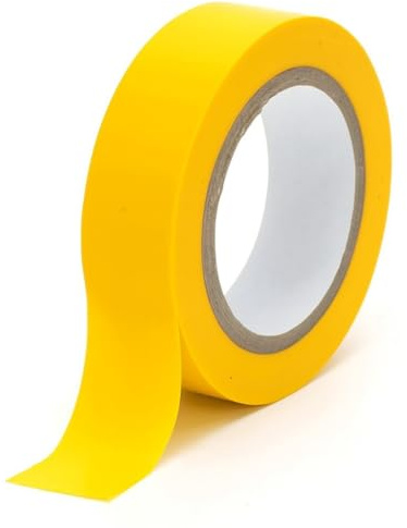 PVC-Isolierband, 0,13 x 17 x 10 m, Gelb