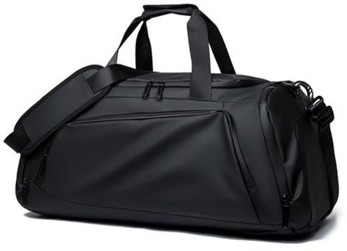 Sporttasche Herren, 40L Groß Rucksack Reisetasche Sporttaschen mit Nassfach und Schuhfach, Trainingstasche Saunatasche Fitness Tasche Gym Bag für Reisen Schwimmen Yoga Wandern Camping