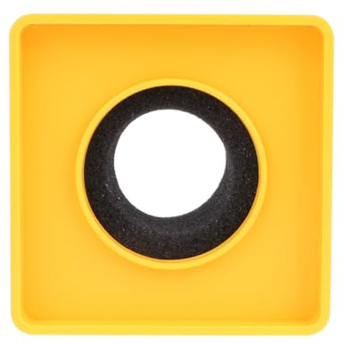 Microphone Flag Interview Logo and Stand for ABS Professional Yellow, Easy to Carry Station Suitable for Reporters Interviewers