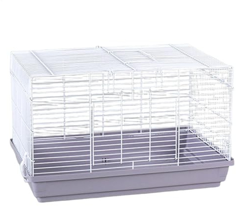 Chinchilla-Käfig, tragbar, Rennmaus, Kleintier-Lebensraum, belüftetes Design für bessere Luftzirkulation, abnehmbarer Boden für einfache Reinigung, ideal für Chinchillas, Rennmäuse, Hamster