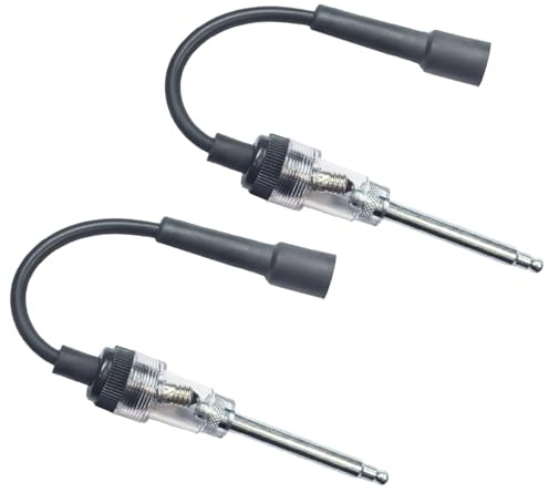 2PCS Spark Plug Tester Ignition Coil Tester Small Armature Diagnostic Detector Tool Ignition Spark Tester Inline Spark Plug Tester for Automotive Car Small and Big Internal/External Engines