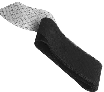 Limtula Sinamay Fascinator aus Netzstoff, Schleife, handgefertigt, 8 cm breit, elastisches Band für Hutmacher