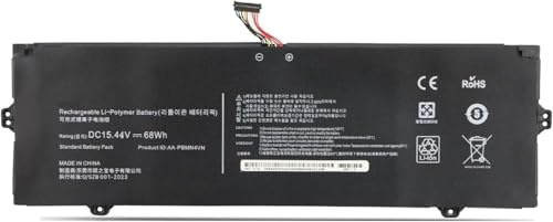 AA-PBMN4VN Laptop Battery Compatible for Samsung Galaxy Book Pro 360 15 15.6 NP950XDB NP950XDB-KA1US NP950XDB-KB1US NP950XDB-KC5US NP950XDB-KC3US NP950QDB NP950QDB-KB1US Series(15.44V 68Wh)