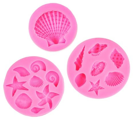 Marina Tema Cake Forma Patrón Conchas